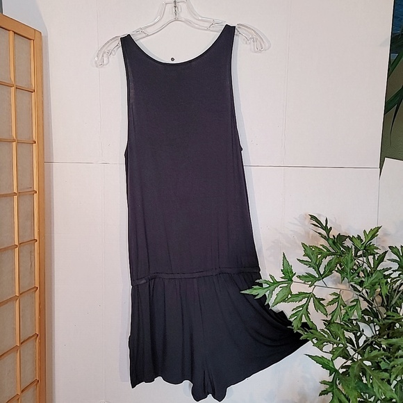 Nanette Lepore Rayon Elastane Beach Swim Romper Black Size M - Picture 6 of 16